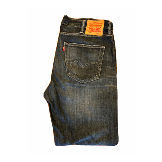 Original Levi's 508™ Regular Fit Tapered Leg Blue Denim Jeans W38 L32 ES 8681 image {1}