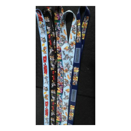 lot cartoon Tom and jerry Neck Straps Key Chains Lanyard ID Holder Thumb {2}