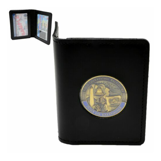 Perfect Fit Challenge Coin Holder Double ID Case License Credit Card Military image {1}