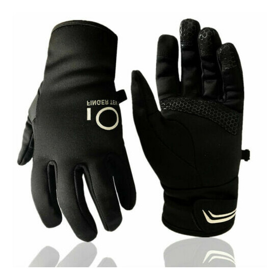 Cycling Winter Gloves Waterproof Touch Screen Full Finger Liner Men Women Sports image {4}