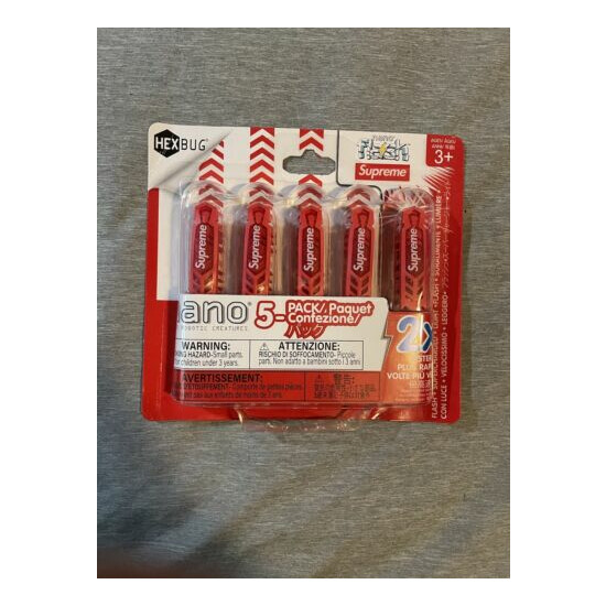 Supreme Hexbug Nano Flash 5 Pack 100% Red in Hand. SOLD OUT! Best Price image {1}