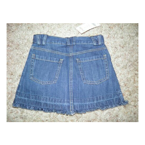 GYMBOREE "Love is in the Air" Embroidered Blue Jean Fringe Skirt Size 4~ New! image {2}