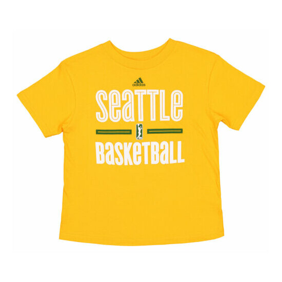 Adidas WNBA Youth Boys (8-20) Seattle Storm Practice Graphic Tee, Yellow image {1}