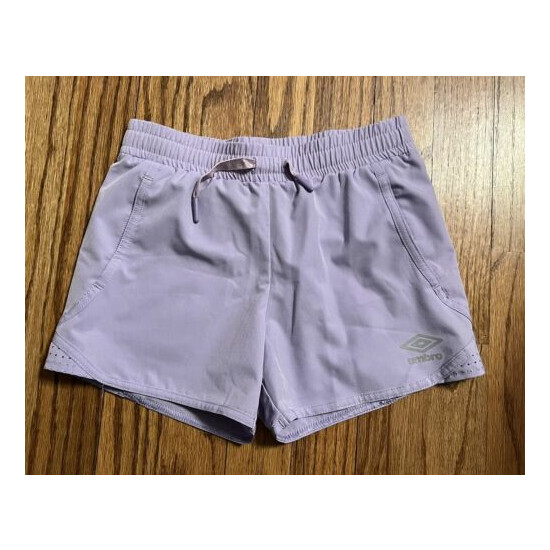 Umbro Girls Purple Athletic Shorts Size 6 / 6X image {1}