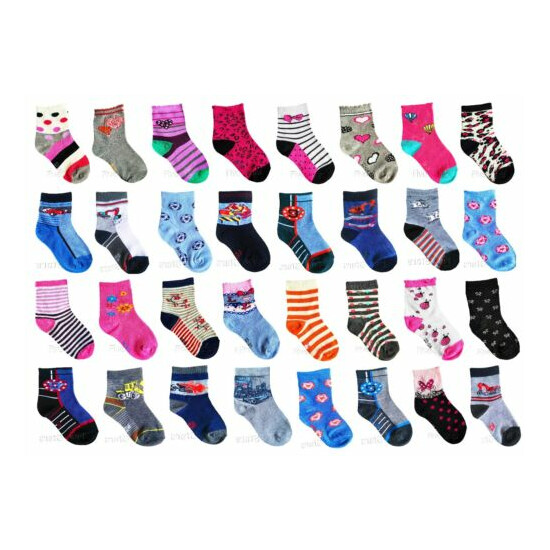 Kids Boys Girls Socks Children Kids Cotton Socks Multi Buy All Sizes EU 22-34  image {1}