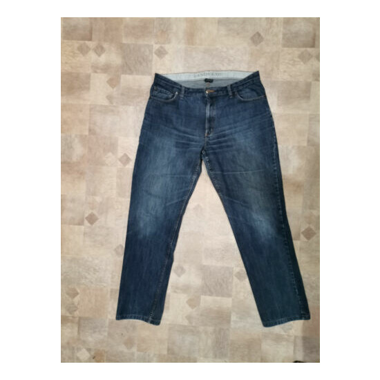 Flannel lined denim jeans, straight leg, regular fit, 38 W X 30 L  image {1}