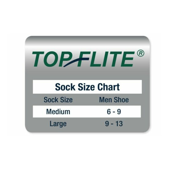 Top Flite Men's Ultra-Dri Half Cushion Athletic Sport Crew Socks 2 Pair Pack image {4}