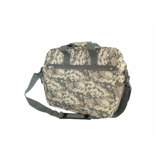 Deluxe Digital Gray Camouflage Portfolio Laptop Bag Case, Tablet Messenger Bag image {2}