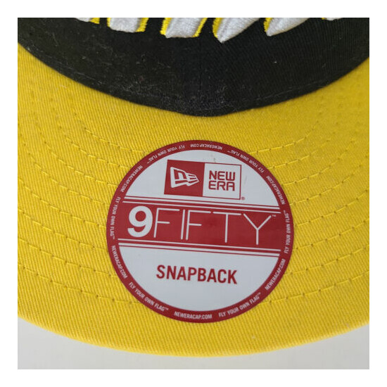 NEW ERA BATMAN Black Yellow 9FIFTY Snapback Hat Cap MARVEL DC COMICS image {2}