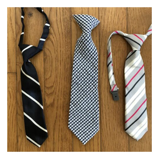 Baby Boys Toddler Lot of 3 Ties & Pink Suspenders Gingham Children’s Place image {2}