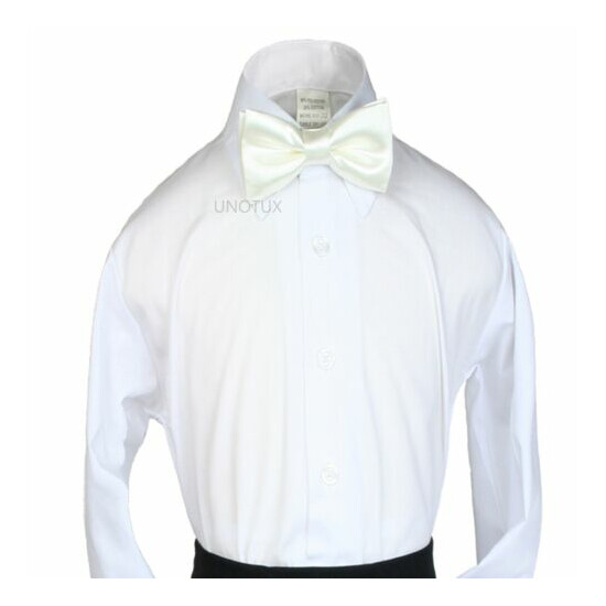 Satin Bow Tie Baby Toddler KidS Teen BoyS Formal Tuxedo SuitS 23 color Selection image {7}