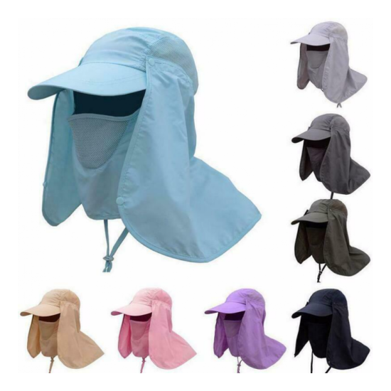 Sun Uv 360° Protection Cap Hat Camping Hunting Neck Face Cover Mask for Fishing image {1}