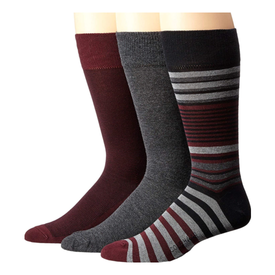 Cole Haan 44320 Multicolor 3-Pack Crew Cut Socks Men's Size 9-12 image {1}