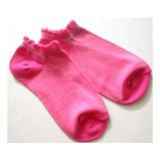 No Show Socks Pink Toe Heel Stride Rite Girls Med Shoe Size 10-13 Free Ship image {1}