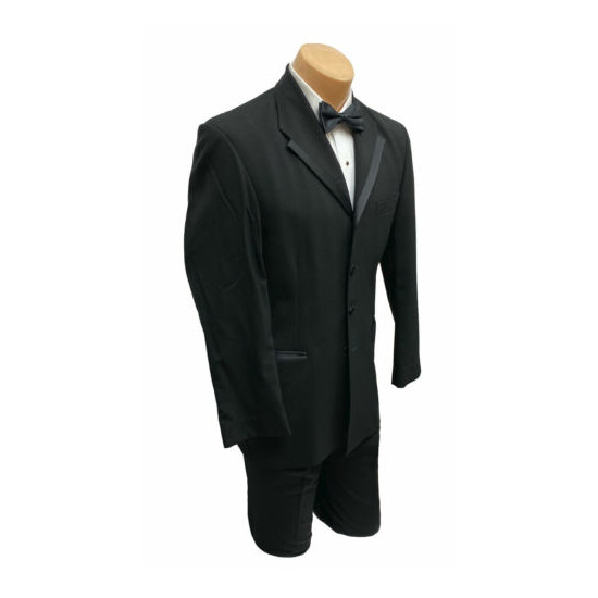 Men's Oscar de la Renta La Vida Black Tuxedo Jacket Wedding Groom Prom 44XL image {3}