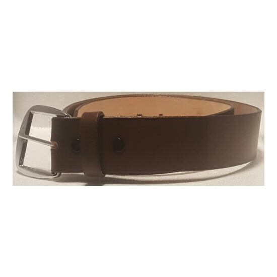 Men's Leather Heavy Duty Work Belt -Brown 43mm Cinto de Trabajo Anca de Potro image {1}