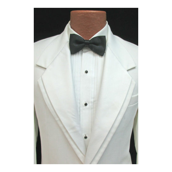 Men's White Oscar de la Renta Contour Tuxedo Dinner Jacket Wedding Mason Cruise image {3}