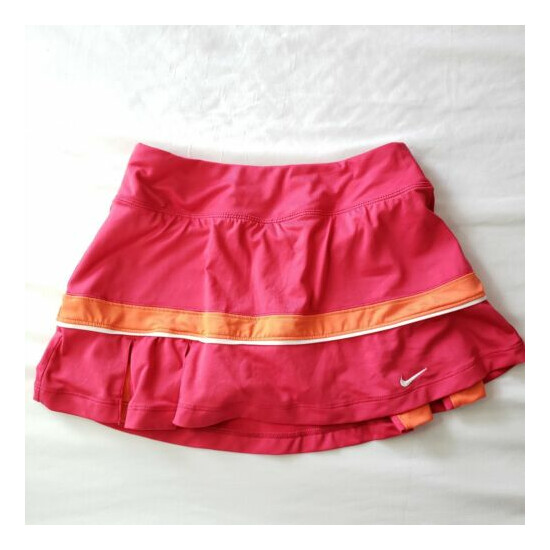 Nike Girls Dri- Fit Pink Orange Skort Size XS image {1}