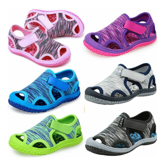 Kids Boys Girls Athletic Loafer Sandals Summer Beach Casual Water Sports Shoes image {1}