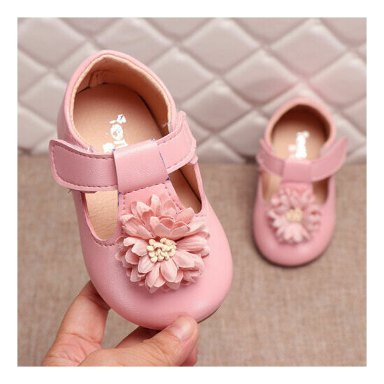 Toddler Baby Girls Princess Korean Soft Sole Shoes Summer Pink Prewalker Sandals Thumb {3}