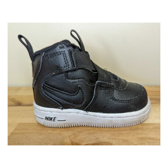 Infant size 4C Nike Force 1 Highness Black & White Baby Shoes BQ3600-001 image {2}