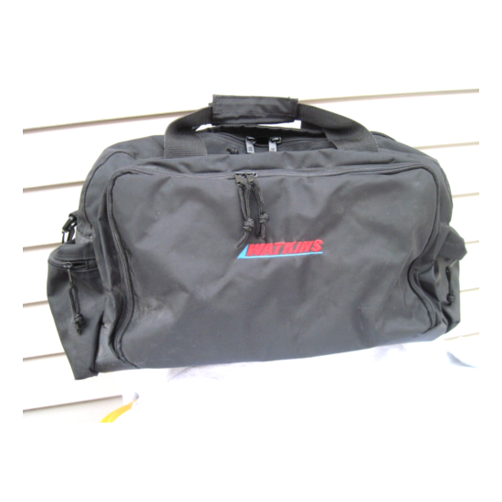 Black Watkins Half Dome Workout Duffel Utility Zipper Top Bag 23" X 12" X 12 New image {1}