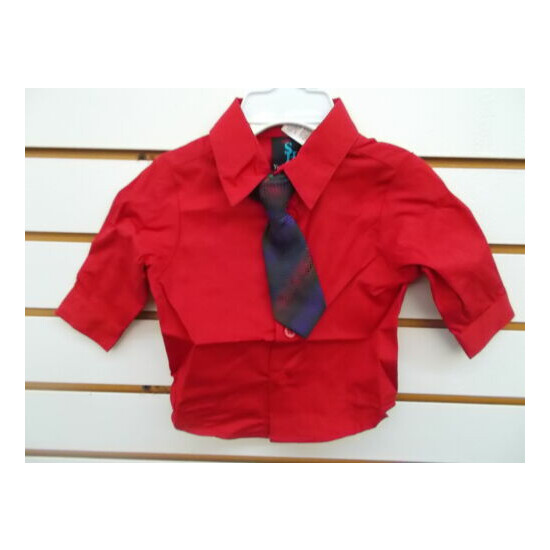 Infant & Boys Young Kings $45 Red 4PC. Vest Suit Sizes 3/6Mt., 6/9Mt., 12 & 20 image {4}