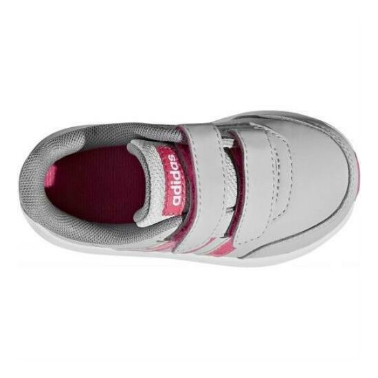 Adidas Infant VS Switch 2 Grey/Real Pink/Grey Size 7K image {2}