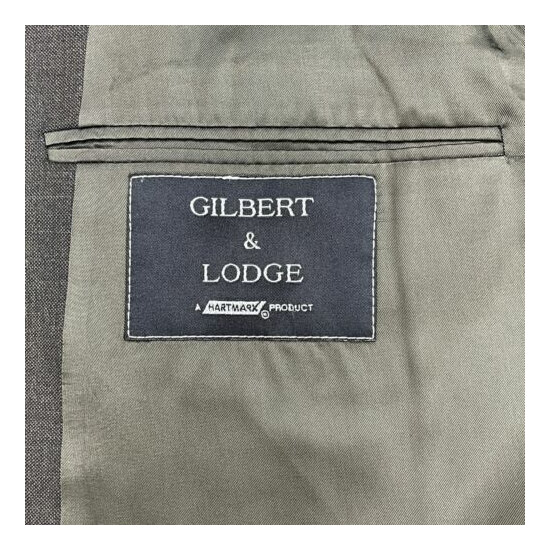 Gilbert & Lodge 100% Wool 2 Button Suit Jacket Men 48L Brown image {5}