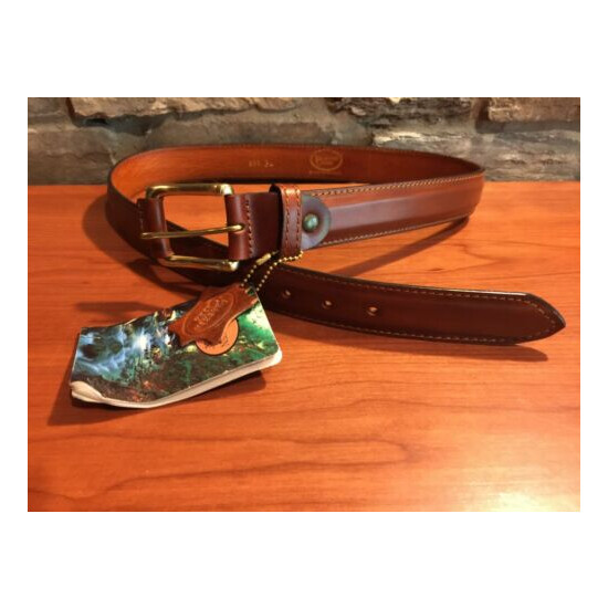 Bracken Creek Outdoorsman's Raised Center Style Leather Belt NEW w/tags Size 34 image {1}