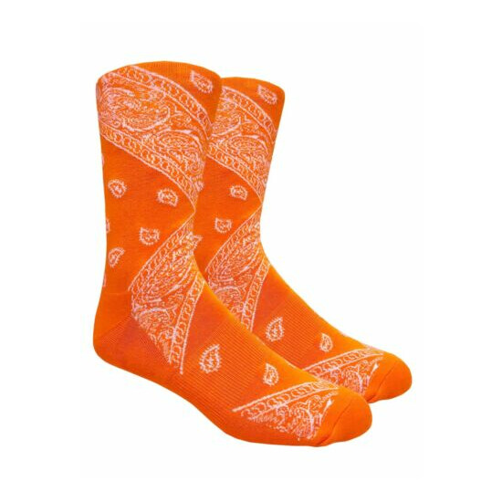 LEAF Republic Bandana Print Socks Paisley Design Cotton image {3}