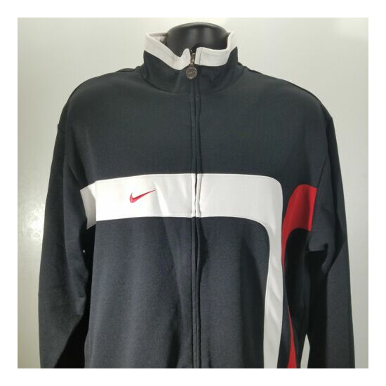 Nike Track & Field Full Zip Jacket Lightweight Black Bulls colorway Large  image {2}