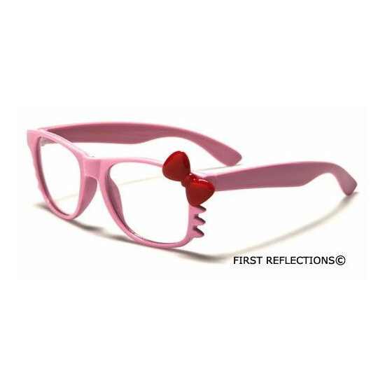 Baby Toddler Age 0-3 Hello Kitty Clear Lens Sunglasses Girls Boys Infant Glasses image {7}