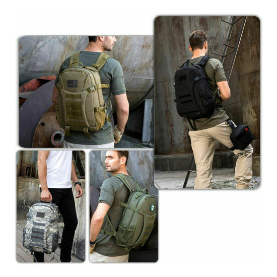 Military Tactical Backpack Army Molle Bug Bag Rucksack for Travel Hiking Camping image {3}