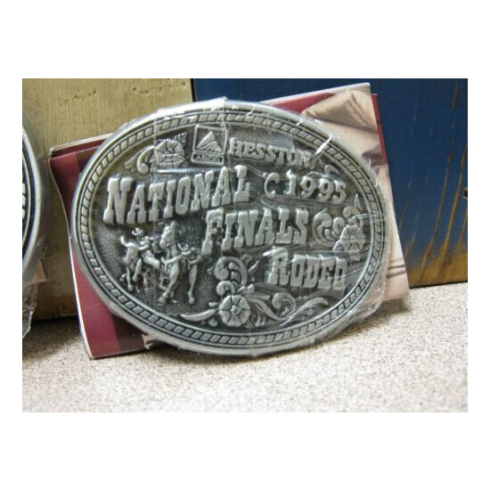 1995 Hesston National Finals Rodeo Belt Buckle Adult & Youth FREE SHIPPING! image {3}