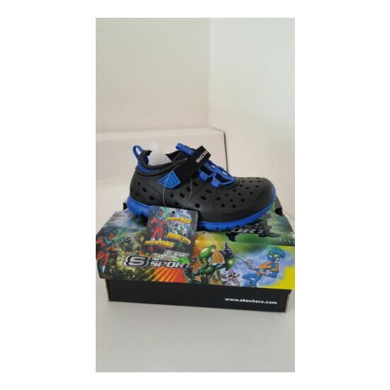 Skechers Hidrozooms Black/Royal Boy Shoes Size 7 image {2}