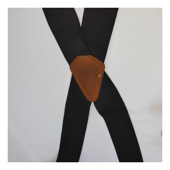Kunys Suspenders SP-15 Measuring Tape Black Ruler Tools Print Work Wear Mens image {3}