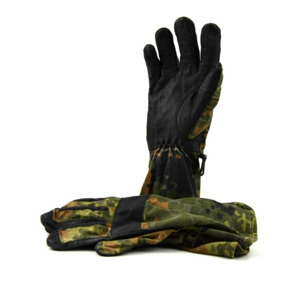Genuine German army flecktarn camo combat gloves BW military issue all purpose image {3}