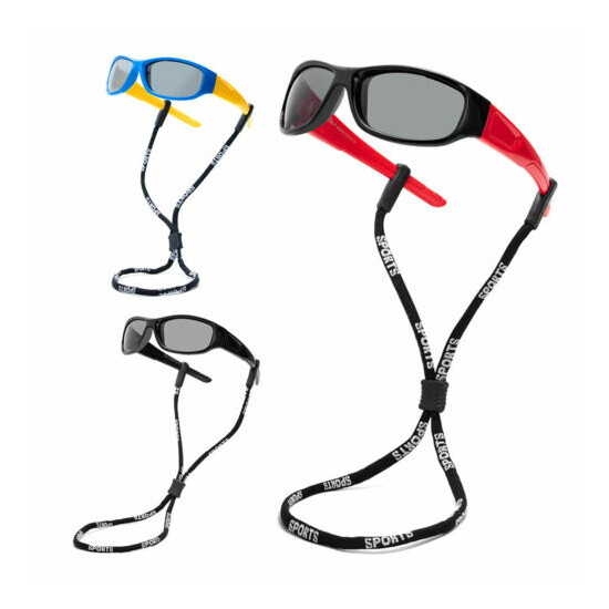 Kids (Age 3-12) Eyeglasses Frames Polarized Sunglasses Boys Girls Sport Cycling image {2}
