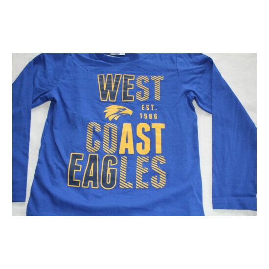 West Coast Eagles AFL AF8735 W20 Boys Youth Printed 2 Piece Pyjama Set Size 12 image {2}