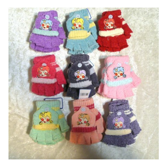 Cute Childrens Toddlers QUEEN Mittens Gloves Baby Fall Winter Warm Boy/Girls image {1}