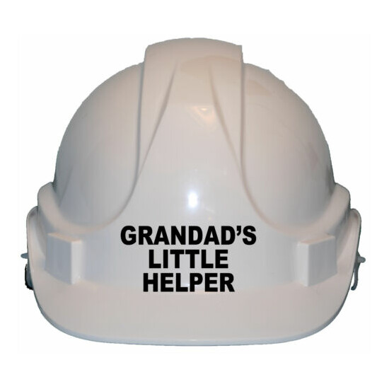 Grandad's Little Helper Children's Kids Hard Hat Safety Helmet 1-7 Years Approx image {6}