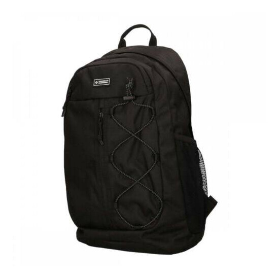 Converse Transition 10022097-A01 Unisex Jet-Black Zipper Backpack Bag CVVB14 image {2}