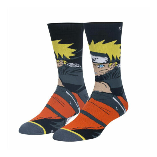 ODD SOX Men's Crew Socks - Naruto (Naruto Shippuden)-(UK 6-12 | EU 40-46) image {1}