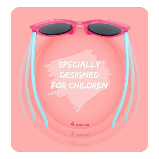 Nacuwa Kids Sunglasses ANTI-UV Boys Girls Shade Goggles Eyewear Glasses Age 3-10 image {4}