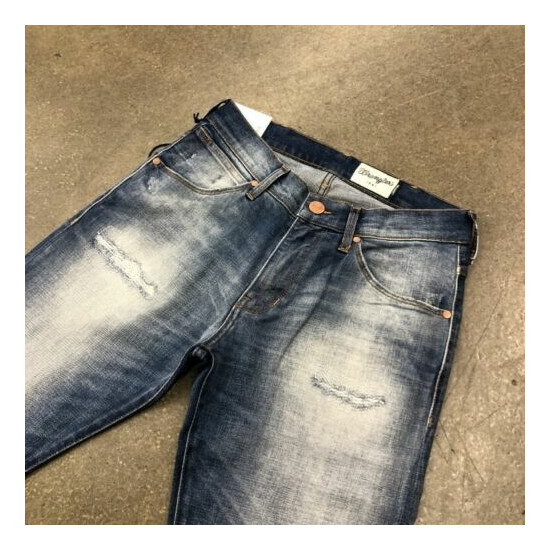 NWT Wrangler Men's 1947 BORN READY LARSTON Slim Tapered Jeans Denim Pants All Sz image {4}