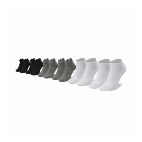 Calvin Klein 100% Authentic Men's 6-Pack Cotton Cushion Sole Socks Grey Combo image {1}