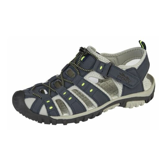 Boys Childs Summer Hiking Walking Trail Sandals - Blue Grey Brown Size 2 3 4 5 6 image {2}