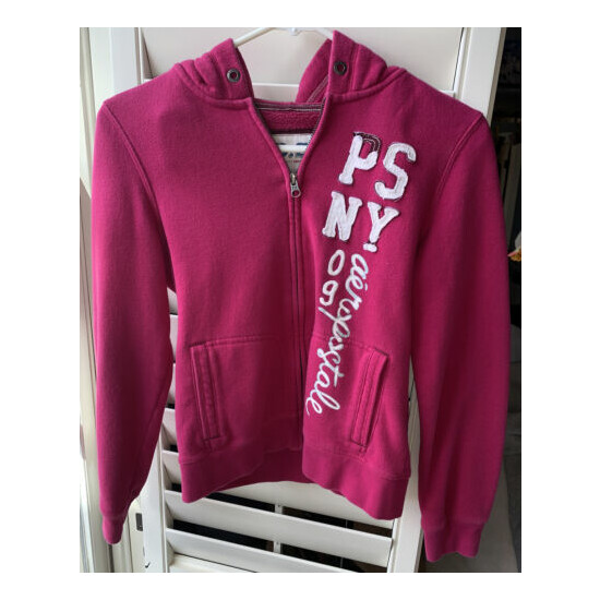 p.s. From Aeropostale Pink Zip Up Jacket Girls Size L (12) image {1}