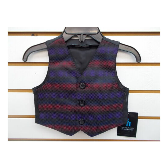 Infant & Boys Young Kings $45 Red 4PC. Vest Suit Sizes 3/6Mt., 6/9Mt., 12 & 20 image {2}